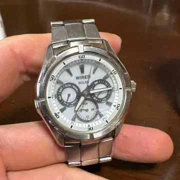 WIRED 솔라 크로노그래프 손목시계