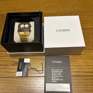 CITIZEN ANA-DIGI TEMP 골드