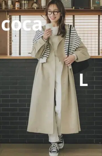 coca 롱 트렌치코트