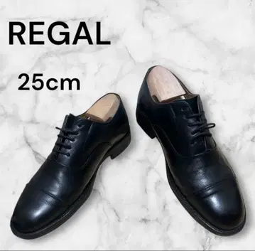 REGAL 리걸 스트레이트 팁 블랙 25cm 가죽 신발 비즈니스 슈즈