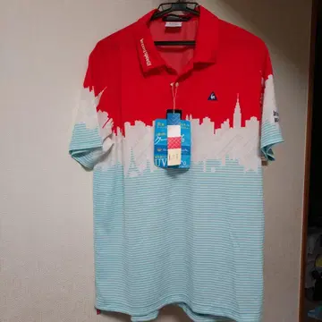 골프 최적 르꼬끄 le coq sportif 그라데이션 피케 셔츠