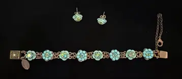 미하엘 네그린 Michal Negrin 에메랄드 팔찌 귀걸이 세트