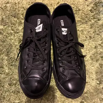 [비용] 27cm 컨버스 블랙 로우컷 스니커즈