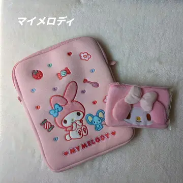 산리오 마이멜로디 태블릿 파우치 iPad 케이스 (미니 파우치 포함)