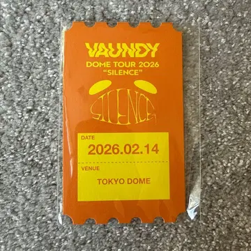 Vaundy Silence 티켓 카드