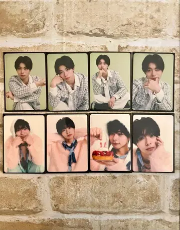 마츠모토 진 21st BIRTHDAY 굿즈 트레이딩 카드 8장 세트