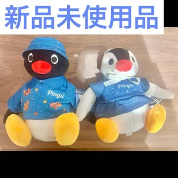 [ 2종 세트 ] 핑구 NEO 패션 봉제 인형 데님ver. 핑가