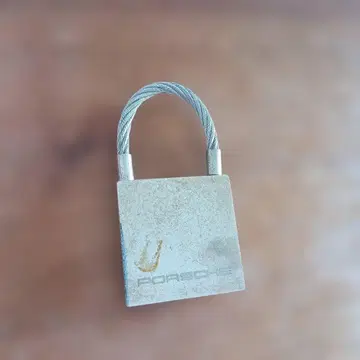 Porsche 키링 사각형 스틸제 포르쉐