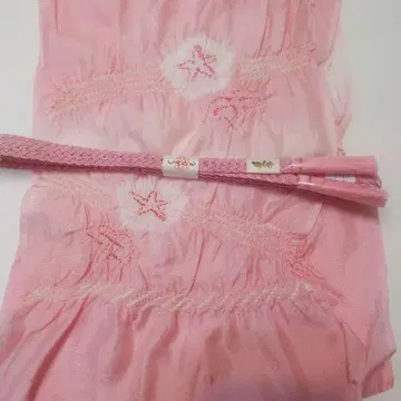 여름용 쥐어짜기 오비 장식 천 허리띠 세트 순수 실크 No.552