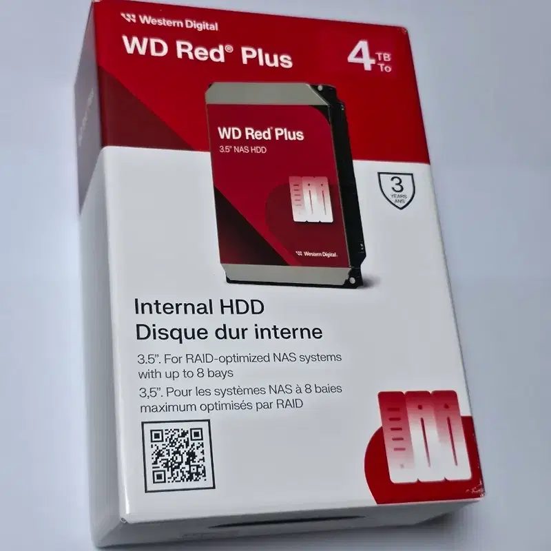 새제품! WD RED PLUS 4TB NAS HDD #레드#플러스#하드