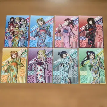 러브 라이브! 기모노풍 클리어 파일 8장 세트