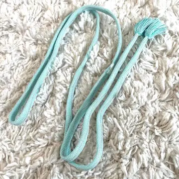 여름용 허리띠 민트 그린 순수 실크풍 시원한 색상 약 167cm