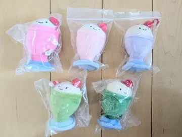 새상품 브라이즈품 포함 5개 크림 소다 닛코리노 가챠 보라색 봉제 인형