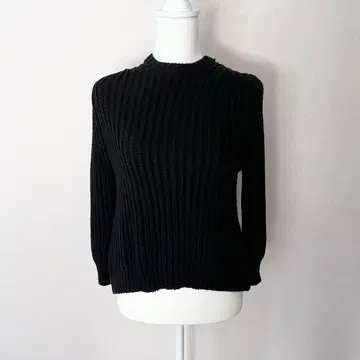 Veritecoeur 베리떼꾸르 코튼 리브 니트 (백 오픈)