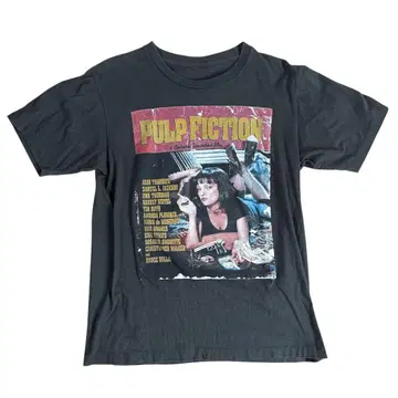 펄프 픽션 T셔츠 M사이즈 우마 서먼 반팔T셔츠 구제 의류