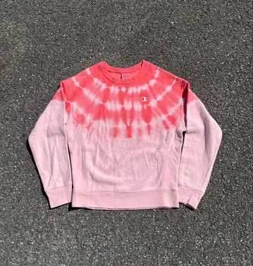 Champion Reverse wearve 핑크 타이다이 맨투맨