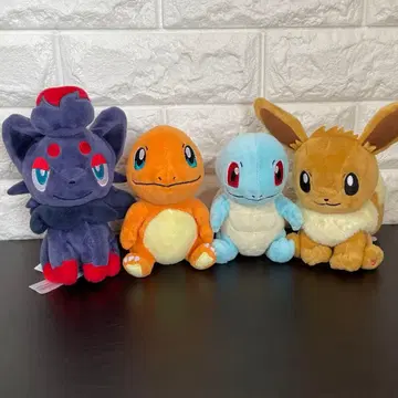포켓몬 봉제 인형 4체 묶음 포켓몬 핏