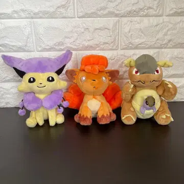 포켓몬 봉제 인형 3체 일괄 포켓몬 핏