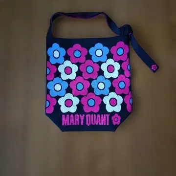 MARY QUANT 플라워 무늬 니트 백