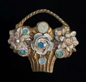 미하엘 네그린 Michal Negrin 바스켓 모티브 브로치