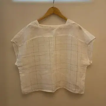 HUMAN WOMAN 린넨 100% 반팔 셔츠 M 사이즈