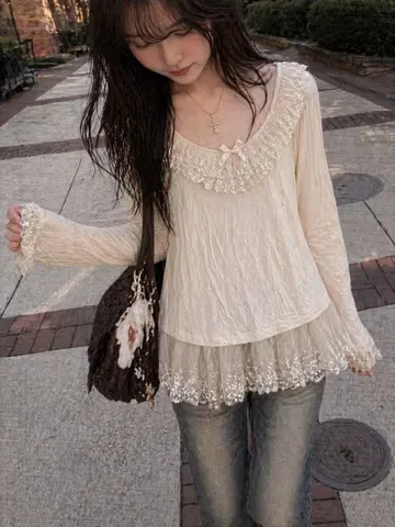 프릴 리본 모리걸