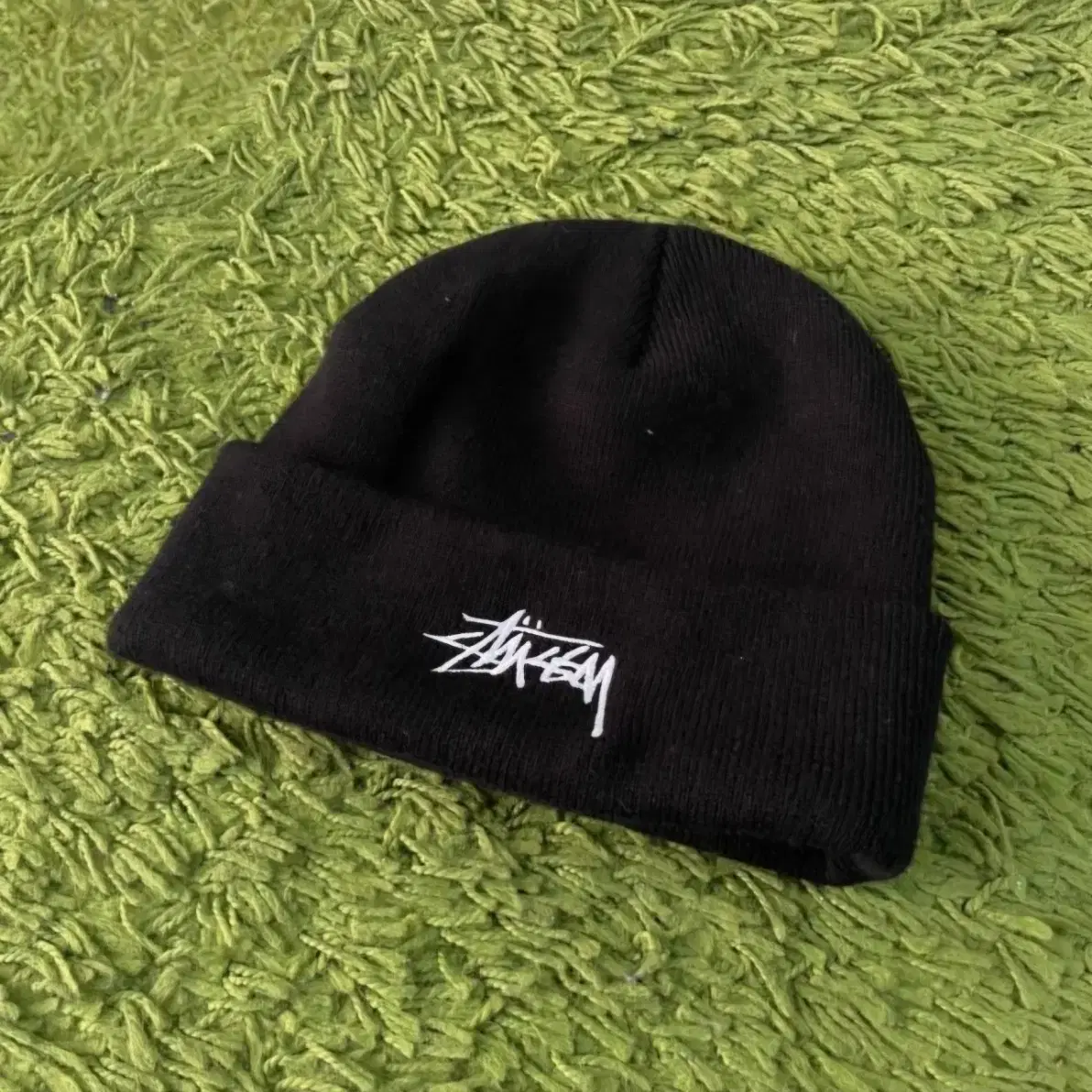 Stussy Big S Jacquard Skullcap Black Authentic | Bunjang Global