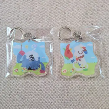 JR 도카이 최애 여행 포코아 포켓몬 아크릴 키링 두더지&점보