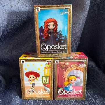 Qposket 디즈니 메리다 제이시 앨리스 3체 세트