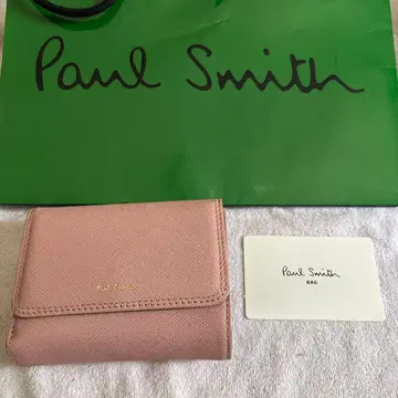 폴 스미스 핑크 3단 폴더형 지갑