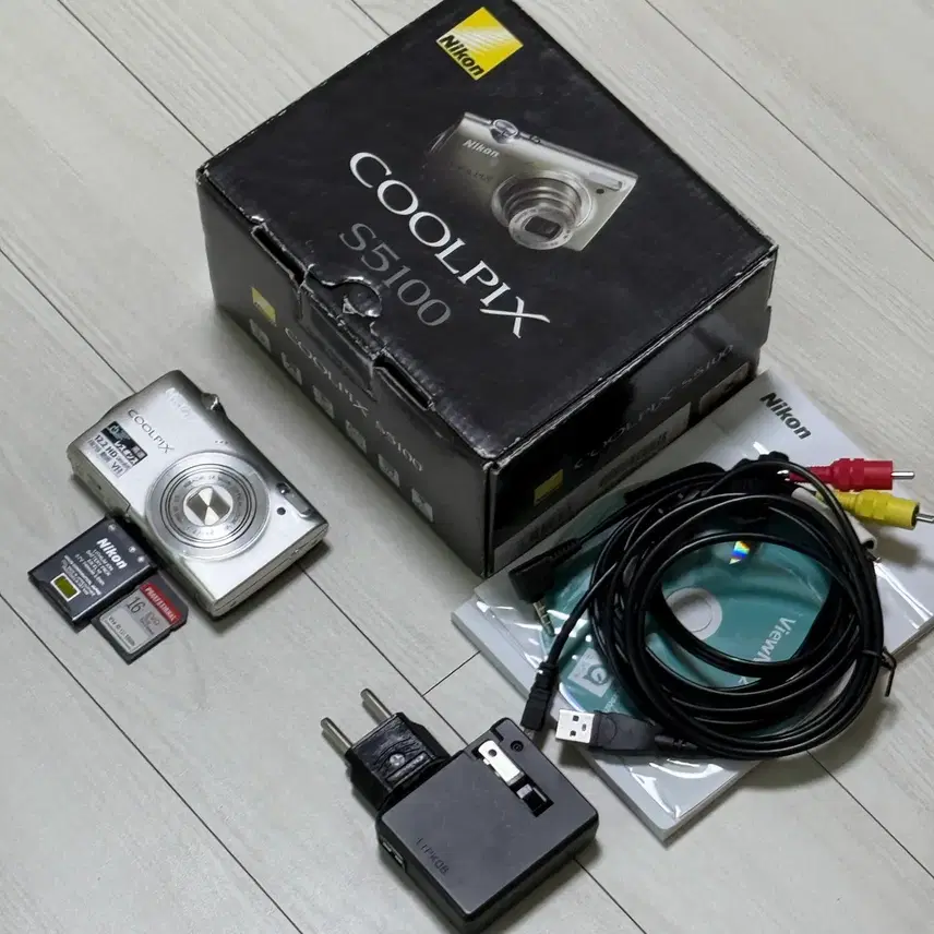츄 디카) 니콘 쿨픽스 S5100 빈티지디카 디지털카메라 실버