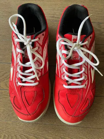 미즈노 테니스화 레드 26.5cm 남성용 카펫용