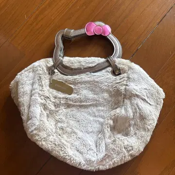 레어 빈티지 헬로키티 토트백 퍼 새상품