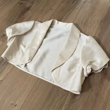 아이보리 볼레로 자켓 반팔 AIMER 에메