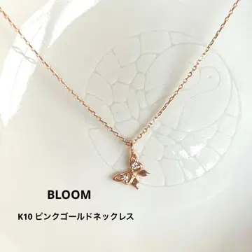 BLOOM K10 핑크 골드 다이아 목걸이