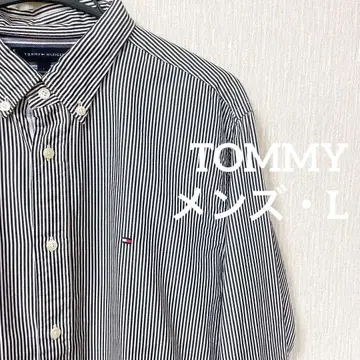 Tommy Hilfiger 파랑 스트라이프 버튼 다운 셔츠