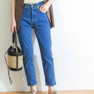 새상품급 Levi's 501 crop 리바이스 크롭 데님 27