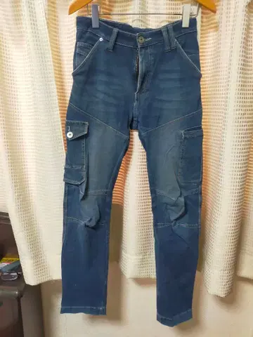 워크맨 FieldCore 봄/여름용 카고 팬츠 데님 블루 7개 세트