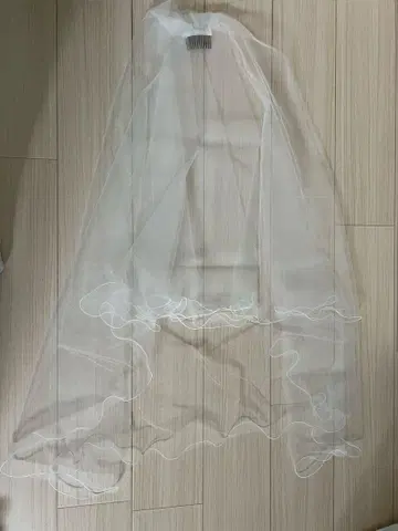 ANNAN WEDDING 롱 화이트 튤 웨딩 베일