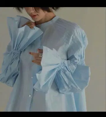 etore tokyo 캔디 슬리브 턱 셔츠