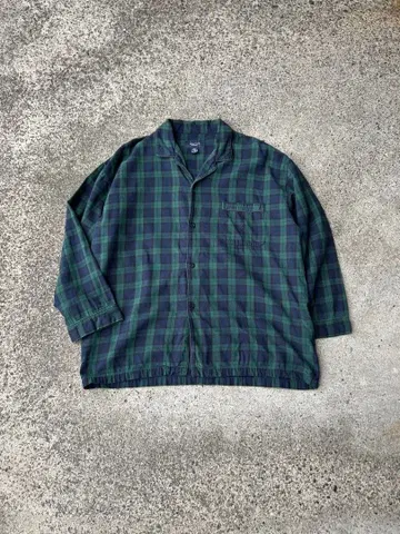 00s nautica 블랙워치 파자마 셔츠 노티카 구제 의류