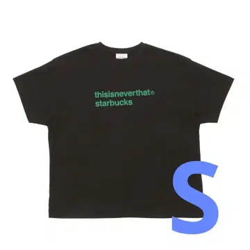 thisisneverthat starbucks 티셔츠 오프 블랙 S