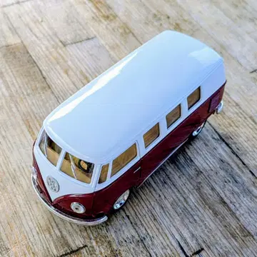 폭스바겐 버스 미니카 브라운 화이트