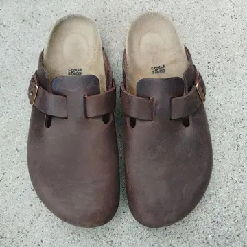 버켄스탁 보스턴 브라운 가죽