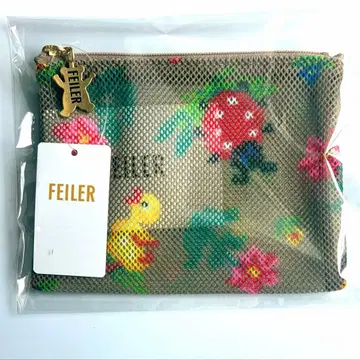 미사용 새상품 페이러 하이디 메쉬 파우치 S 베이지