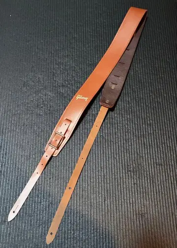 Gibson 가죽 기타 스트랩 브라운