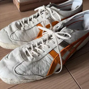 가죽 스니커즈 화이트/오렌지 오니츠카타이거