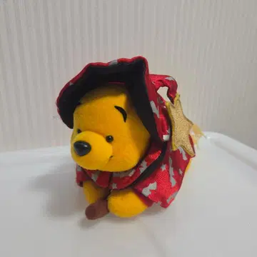 푸우 할로윈 마녀 빗자루 봉제 인형 디즈니 스토어 한정판