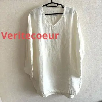 베리떼꾸르 Veritecoeur 린넨 풀오버 블라우스 일본제