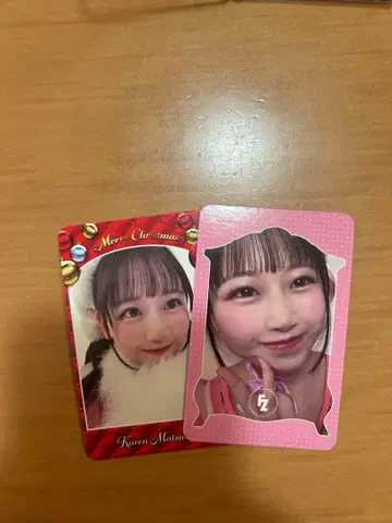 마츠모토 카렌 트레이딩 카드 2장 세트